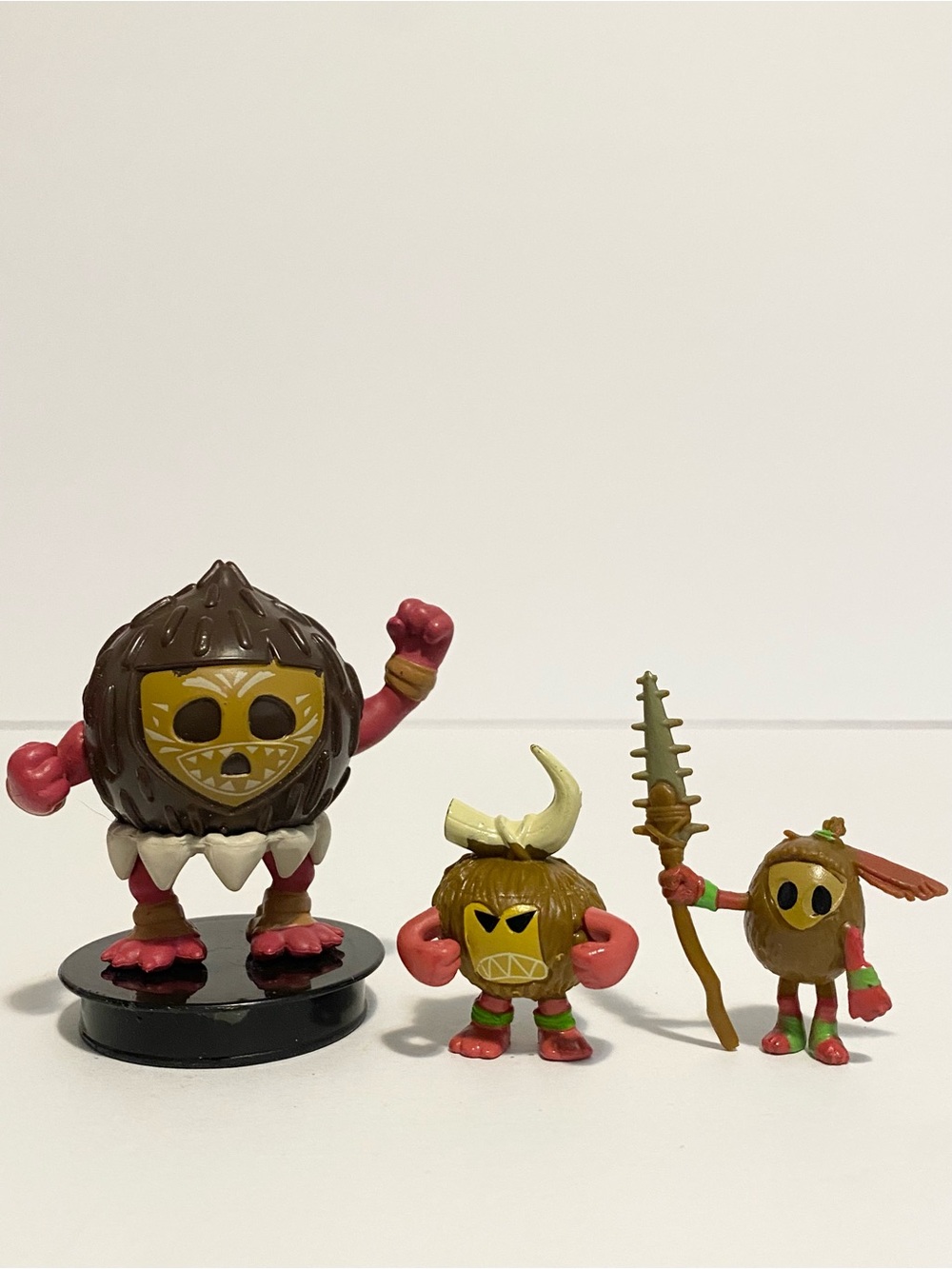 Disney Moana Coconut Action Figure Lot Cineplex Drink Topper Bundle Toy Playset